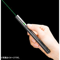 サンワサプライ 照射径可変グリーンレーザーポインター LP-GL1019BK 1個（直送品）