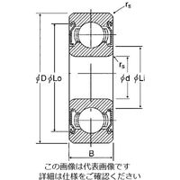 ミネベアミツミ ミネチュアベアリング JIS記号シリーズ(ラジアル深溝玉軸受) 607ZZ 1セット(20個)（直送品）