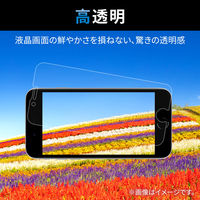 iPhone14 Pro ガラスフィルム 高透明 強化ガラス ゴリラ 薄型 蓄光フレーム付 エレコム 1個（直送品）