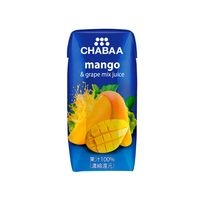 CHABAA 100％ジュース マンゴー＆グレープミックスジュース 180ml 1箱（36本入）