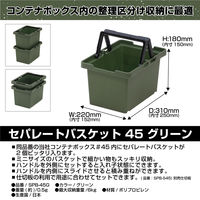 JEJアステージ セパレートバスケット45 グリーン 1個