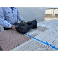 紅中 角型養生シート(PE) Qboid-sheet 3×10尺・高さ1m用 黒色 1袋(20枚入)（直送品）