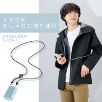 スマホ ショルダー ストラップ 42～78cm カジュアルタイプ ブルー P-STCASDR06BU エレコム 1個
