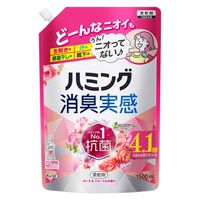 ハミング 消臭実感 ローズ＆フローラル 詰め替え 1500mL 1セット（1個×6） 柔軟剤 花王