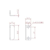 ジョー・プリンス竹下 Lー593 L型受金具 1069999101 1セット(100個)（直送品）