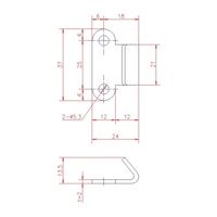 ジョー・プリンス竹下 PPー60ー1 パッチン用受A型(穴アキ)大 1050601201 1セット(100個)（直送品）