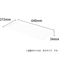 アップルウェアークイーンプレート 650型 ホワイト 640×215mm プランター用受皿