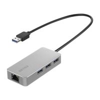 バッファロー LANアダプター USBハブ LAN×1 Type-A×3 Giga対応 USB-A シルバー 5台