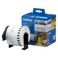 ブラザー　宛名ラベルプリンタ　P-touch　QL-550用　長尺紙テープ（大）（幅62mm×30.48m）　DK-2205 5個