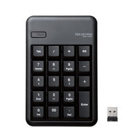 テンキー ワイヤレス 耐久 Mサイズ メンブレン ブラック TK-TDM017BK エレコム 5個（直送品）