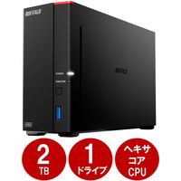 バッファロー NAS 1ベイ 2TB リンクステーション ネットワークHDD LS710D0201 1台（直送品）