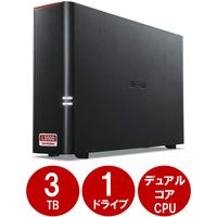 バッファロー NAS 3TB リンクステーション ネットワークHDD LS510D0301G 1台