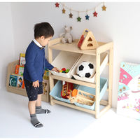 ICHIBA キッズトイボックスラック バズ 幅585×奥行380×高さ720ｍｍ ILR-3581NA 1台（直送品）