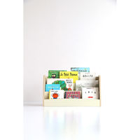 ICHIBA キッズローブックラック ローラ 幅645×奥行275×高さ345ｍｍ ナチュラル ILR-3579NA 1台（直送品）