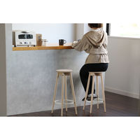 ICHIBA リム ハイスツール ナチュラル ILS-3645NA 1脚（直送品）