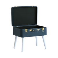 ICHIBA ピックスツール ホワイトxネイビー ST-3263WHNV 1脚（直送品）