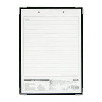 クリップボード　A4タテ　黒　バインダー　用箋挟　ハピラ（わけあり品）