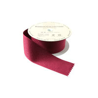 小西リボン 和柄リボン ロマン調 紗綾柄 36mm×5m巻 えんじ KR7100-36-35 1セット(3巻/1セット)（直送品）