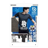 おたふく手袋 オタフク JW-608 ショートスリーブ クルーネックシャツ 黒 L 1枚（直送品）