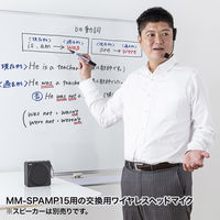 サンワサプライ ワイヤレスヘッドマイク(MM-SPAMP15用) MM-SPAMP15WHM 1個