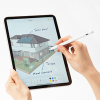 サンワサプライ Apple iPad専用充電式極細タッチペン(ホワイト) PDA-PEN56W 1本（直送品）