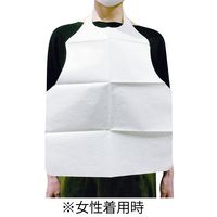 溝端紙工印刷 紙エプロン 小 白 PE001 1袋（100枚入）