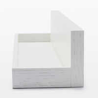 無印良品 壁に付けられる家具トレー オーク材突板 ライトグレー 44cm 良品計画