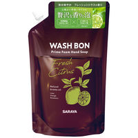 WASH BON（ウォシュボン） プライムフォーム ハンドソープフレッシュシトラス 詰替 500mL 1セット（3個） サラヤ