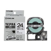 テプラ TEPRA PRO【純正】テープ 屋外対応 幅24mm 白ラベル(黒文字) SS24KV 5個 キングジム
