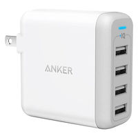 Anker USB充電器 Type-Aポート×4 合計40W出力 急速充電 PD対応 PowerPort 4 AC充電器 5個