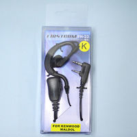 FRC エフ・アール・シー トランシーバー用イヤホンマイク FH-23K ケンウッド対応 耳掛け式 クリップ型マイク 5個