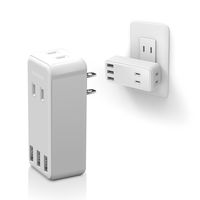 電源タップ コンセント 2個口 USB Aポート×3 ほこりシャッター 白 ECT-03WH エレコム 5個（直送品）