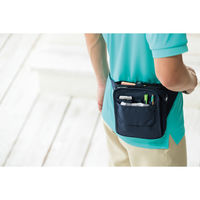 KAZEN（カゼン） ウエストバッグ（ウエストポーチ） ネイビー 900-08 医療介護従事者用アイテム 5個