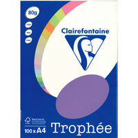 クレールフォンテーヌ カラープリンター用紙A4　濃色紫 pcf4116 1冊（100枚入）