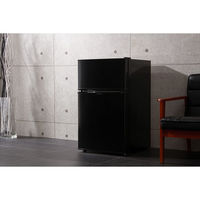 【軒先渡し】ジェネレーションパス シンプラス 2ドア冷蔵庫87L ブラック SP-87L2-BK 1個（直送品）