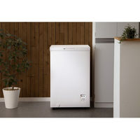 ジェネレーションパス シンプラス 上開き 冷凍庫99L ホワイト SP-99LUP-WH 1個（直送品）