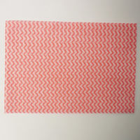 SUNDRY カウンタークロス 約34×50cm 不織布 レッド 1パック（50枚入）角利産業