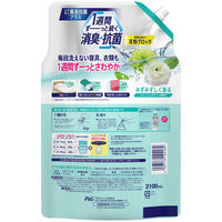 【セール】【数量限定】【旧品】レノア 超消臭1WEEK フレッシュグリーン 詰め替え 超ウルトラジャンボ 2100mL 1個 柔軟剤 P&G