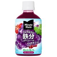 コカ・コーラ ミニッツメイド ぎゅっ！とフルーツ グレープブレンド 鉄分 280ml 1セット（48本）