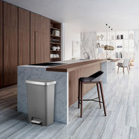 EKO ハナプラスチックステップビン 45L グレー EK6266-45-GR 1台