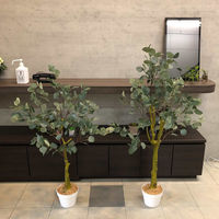 ストア・エキスプレス ユーカリ（人工樹木）　１３５ｃｍ 8725-9606 １台（直送品）