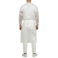 【使い捨てガウン】アイソレーションガウン（PEコーティング付） ホワイトKGI-002 1袋（10枚入） 伊藤忠リーテイルリンク