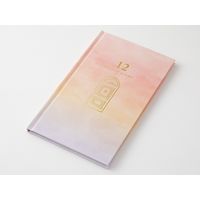 デザインフィル ミドリ 日記　見開き１２ヵ月連用　扉　ピンク 12898006 3冊（直送品）