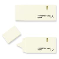 デザインフィル 紙製修正テープ<5mm> クリーム 35500006 1セット(10個)