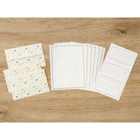 デザインフィル ミドリ レターセット９１９　小石柄 86919006 10冊（直送品）