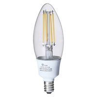 オーム電機 LED電球 E12 C 3W クリア 06-3456 1個
