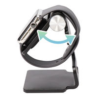 MOTTERU ナイトスタンドモード対応 AppleWatchを充電可能なスタンド シルバー MOT-AWSTD01-SI 1個