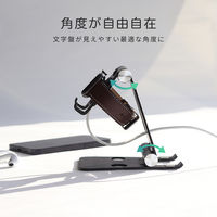 MOTTERU Apple Watch充電&スマホ・タブレット対応3WAYスタンド MOT-AWSTD02-BK 1個