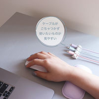 MOTTERU シリコン製ソフトタッチケーブルクリップ sofumo スモーキーカラー MOT-CBCLIP02-SK 1個