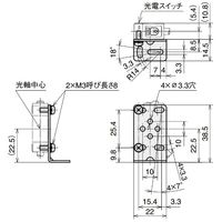 アズビル 標準ブラケット HPーB08 HP-B08 1セット(10個)（直送品）